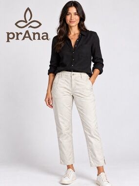 prAna Women's Corduroy Crop Chino Pants